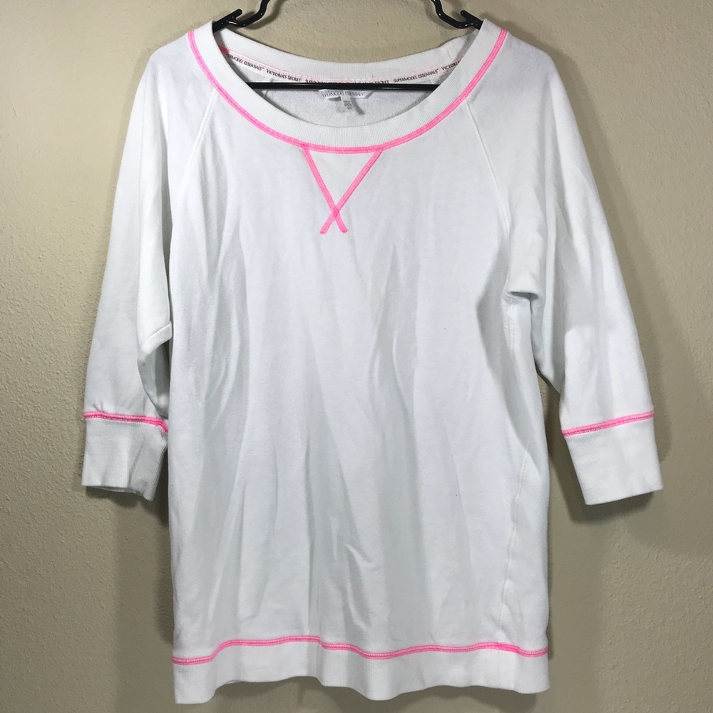 White Supermodel Essentials Pullover Sweater top